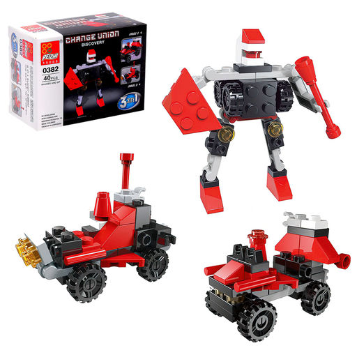 Цена за 2 шт. Конструктор «Космический исследователь», 3 в 1, 33-40 деталей, МИКС