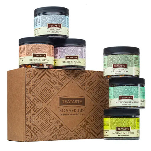 Ф Подарочный набор чая №20 (6 видов) (PET10)