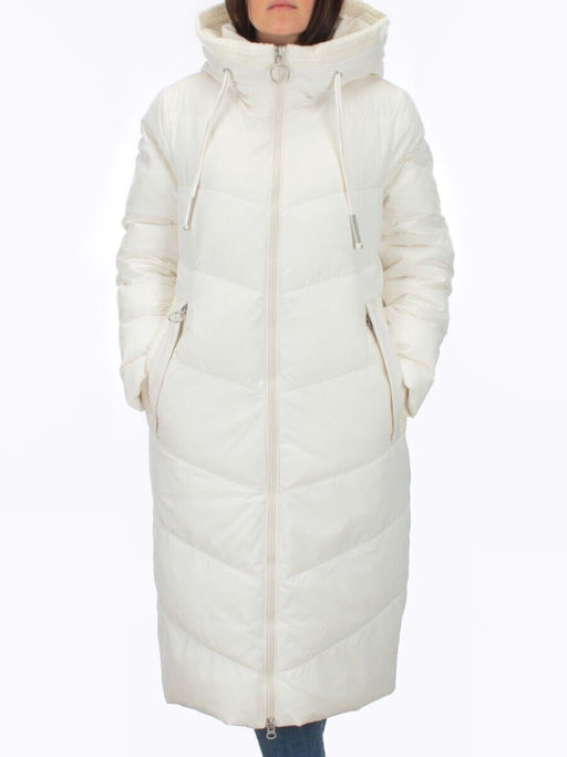 126 WHITE Пальто зимнее женское (200 гр. холлофайбер) - Fashion фото 2