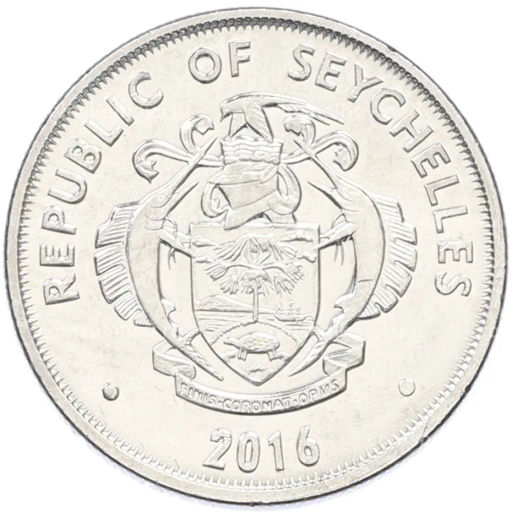 Монета 25 центов 2016 года Сейшелы