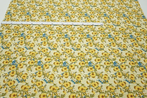 Штапель Премиум (Digital) Солнечный сад, ш.1.45м, вискоза-100%, 105гр/м.кв - Купава фото 14