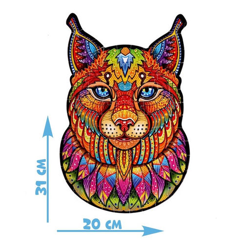 Пазл фигурный в рамке «Рысь», 108 деталей