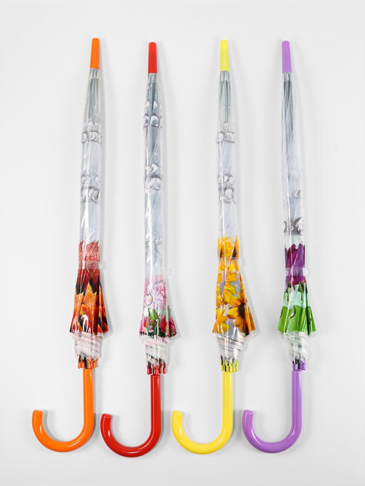 Зонт - трость полуавтоматический Времена года, 8 спиц, R=40/60 см, d=80 см, МИКС