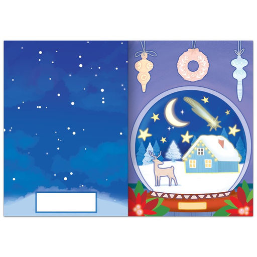 Светящиеся аппликации Подарок Деда Мороза. Светятся в темноте, 4 картинки, 12 стр. - Буква-ленд фото 2