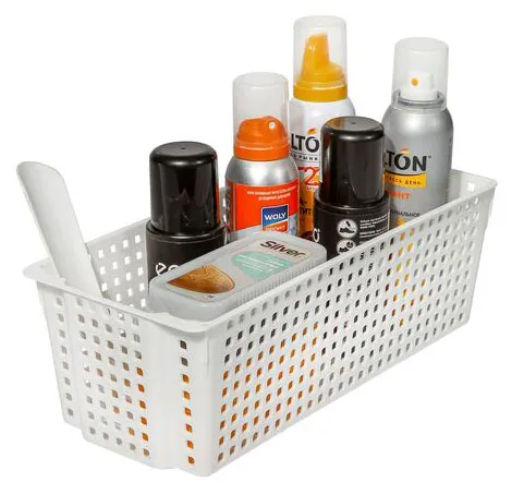 Корзинка Лофт 3,0л 297х130х96мм прямоугольная(белый) 450006 Виолет  фото 2