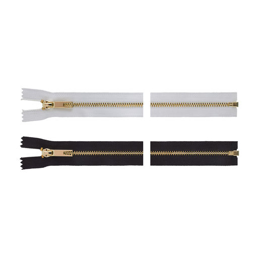 Молния Металл декоративная Gamma Premium SDV-3 80 см с брелком под золото золото однозамковая Тип 3 1 шт разъёмная