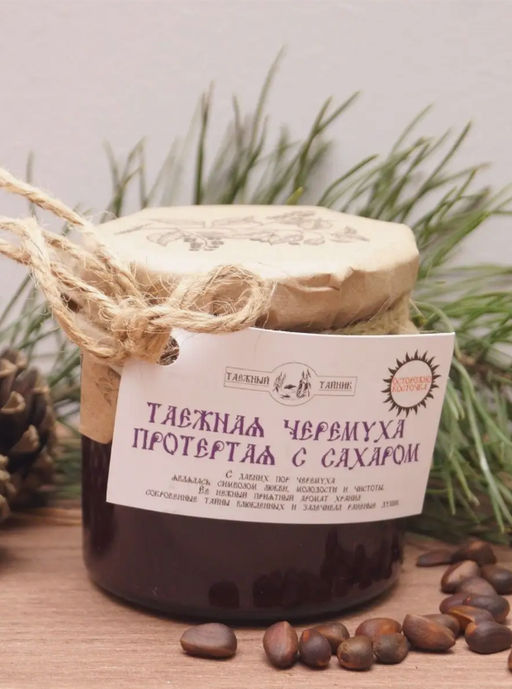 Таёжная черёмуха протертая с сахаром, 240г - Таeжный Тайник фото 2