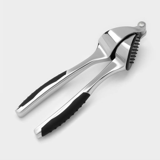 Пресс для чеснока Доляна Shapes, 17×4.7×3.2 см, рабочая часть 4×3 см, нержавеющая сталь, серебристый