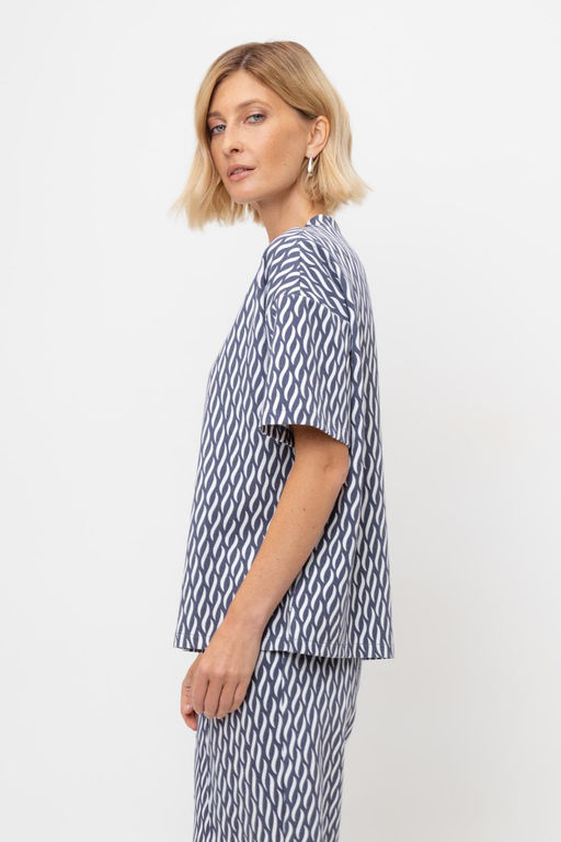 ЕВТ 3317/синие мини косы фуфайка жен