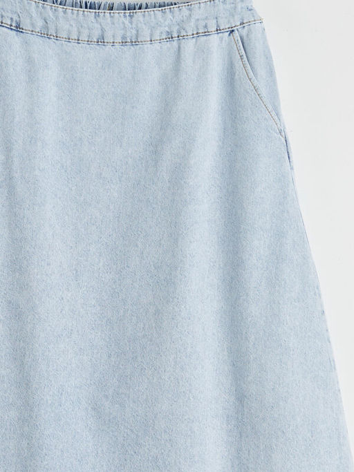 Beli Lastikli K?z ?ocuk Jean Etek