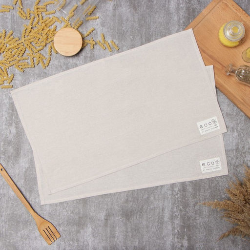 Набор полотенец Доляна My magic kitchen, 35х602 см - 2 шт, рогожка, хлопок 160 г/м2  фото 2