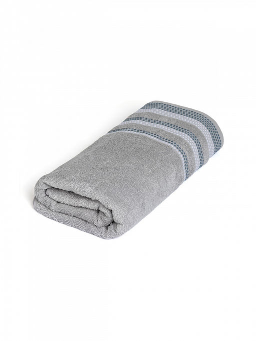 Полотенце махровое 70x140 темно-серый махровая ткань - Lucky фото 2