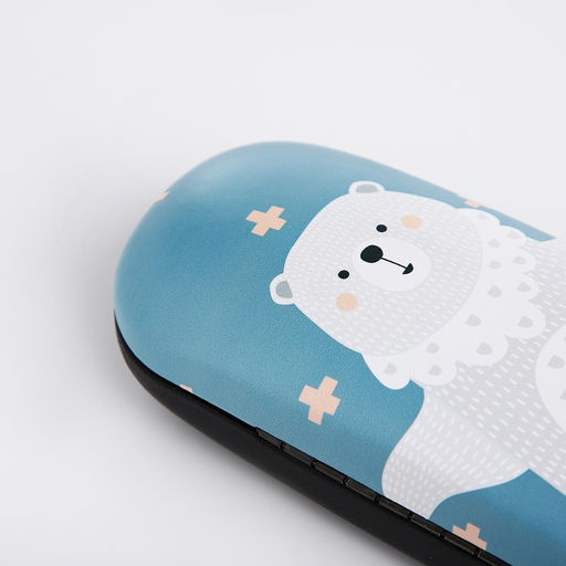 Футляр для очков, 16 х 3,8 х 6 см, цвет голубой - Simaland фото 3