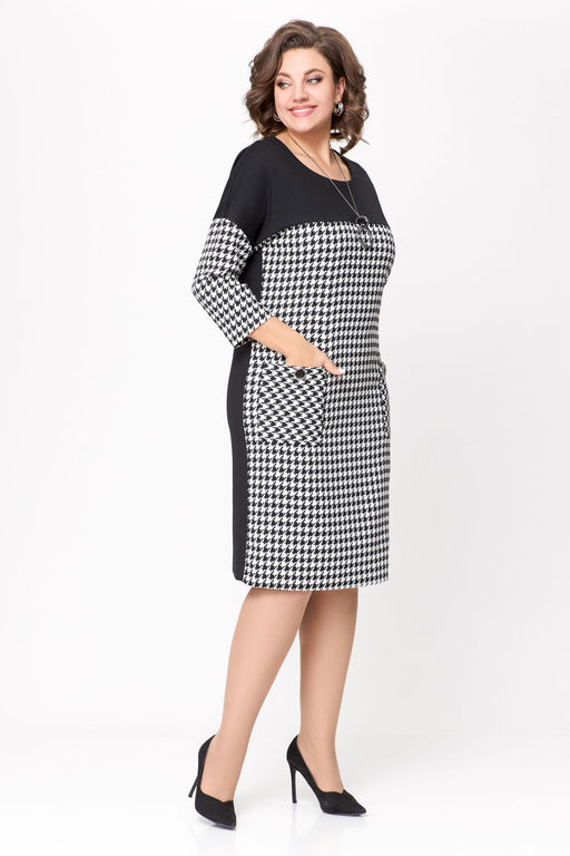 Блуза Swallow 803.2 черный+серебряный узор фото 989