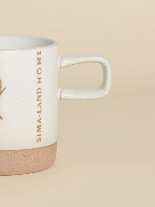 Кружка SL Home Цветок, 520 мл, 13.5?9.6?9.8 см, керамика, белая