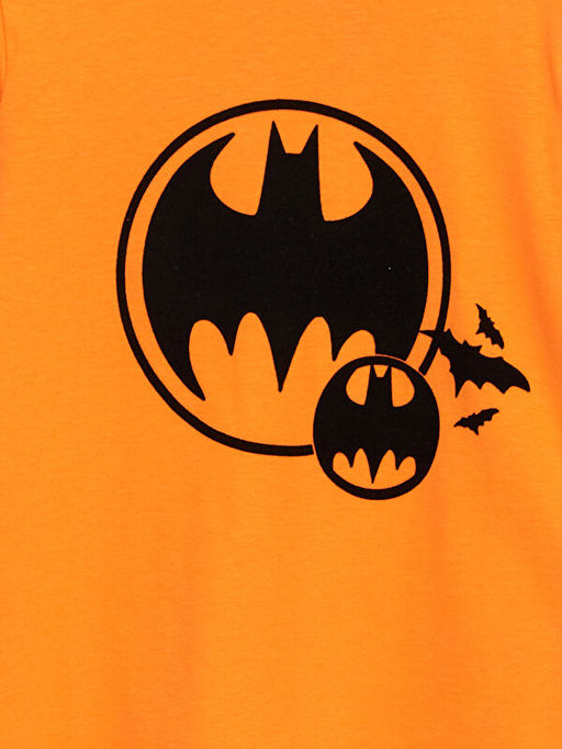 Bisiklet Yaka Batman Bask?l? Erkek ?ocuk Pijama ?st - Waikiki фото 3