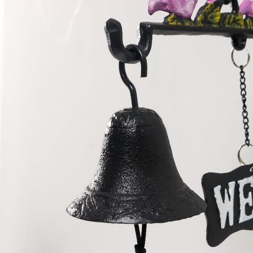 Колокол сувенирный чугун Колибри цветной 28х9,7х31 см - Simaland фото 3