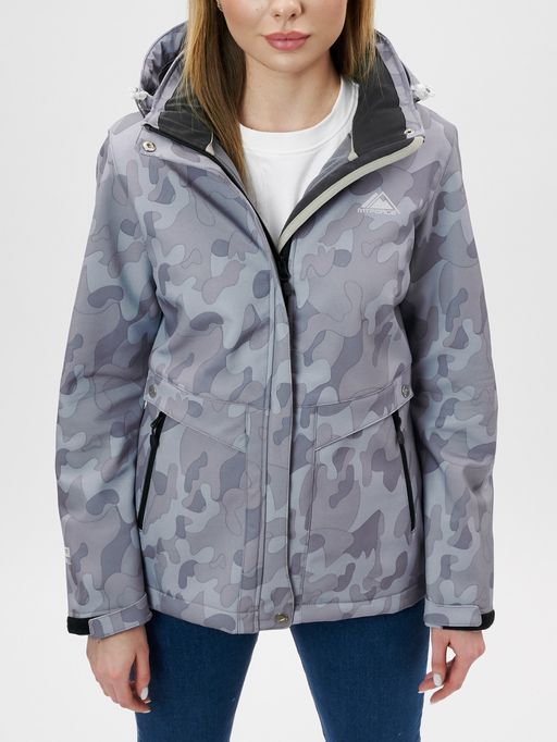 Ветровка MTFORCE женская softshell серого цвета 22005Sr  фото 4