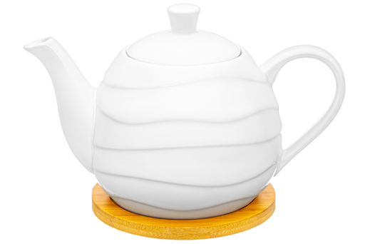 Чайник 900 л 21,5*13,5*14,5 см Айсберг волны на деревянной подставке - Elan gallery фото 9