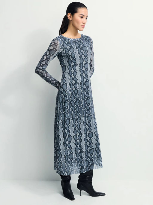 Платье миди с принтом / Zarina