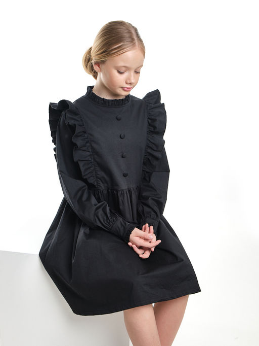 Платье черное нарядное для девочки 33-24251 черный - Mini maxi фото 28