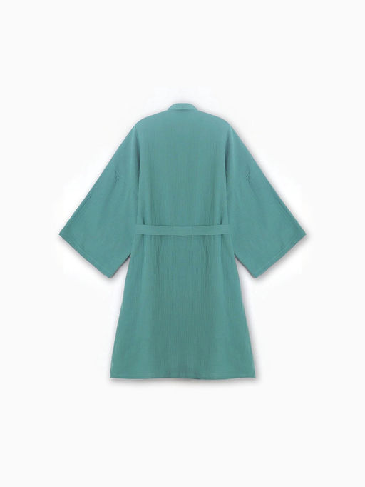 Халат домашний женский KAFTAN Basic, размер 44-46, зелёный