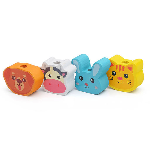 Игра логическая-Пирамидка "Милые зверята" с рыбалкой, в пакете