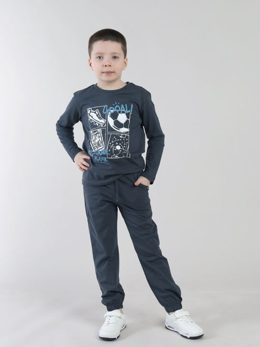 CRB wear / CSKB 64011-48-431 Джемпер для мальчика,темно-серый/Ex.Cherubino  фото 3