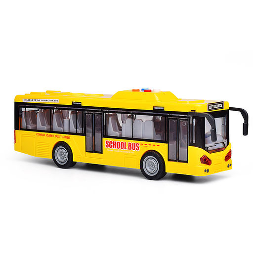 Автобус "Школьный" 1:16 (свет, звук) в коробке (желтый)
