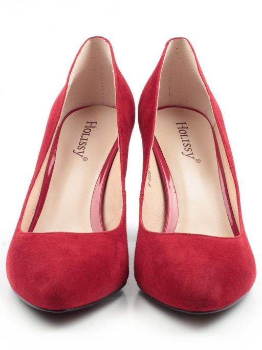 F-028 RED Туфли женские (натуральная замша) - Фабричный китай фото 8