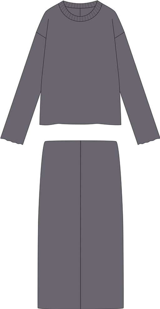 свитшот+юбка 2ЖСЮ5803301