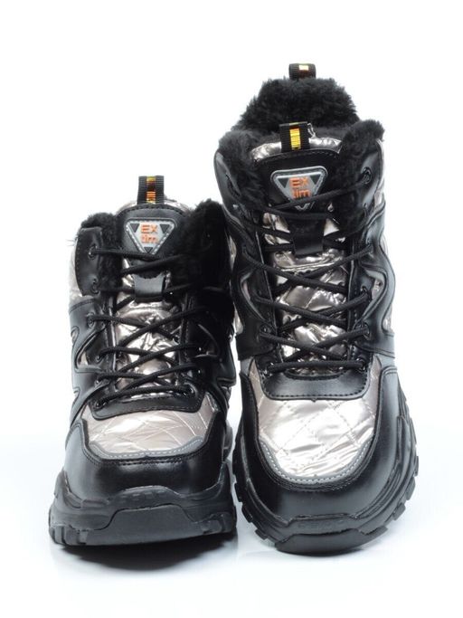 8526-3 BLACK Ботинки женские зимние