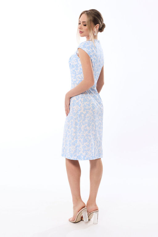 Платье Golden Valley 44187 бело-голубой фото 2