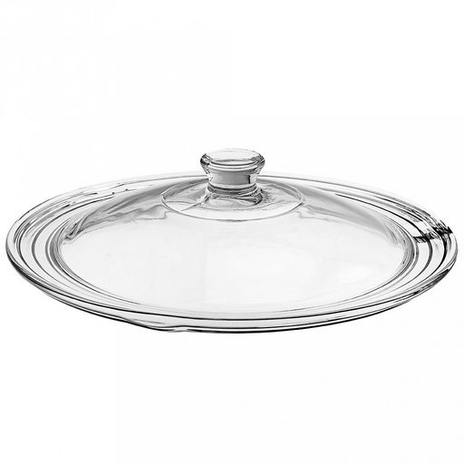 "Боркам (Borcam)" Крышка стеклянная жаропрочная д24-26-28см, д28см, h7см, стеклянная ручка, Pasabahce (Турция)