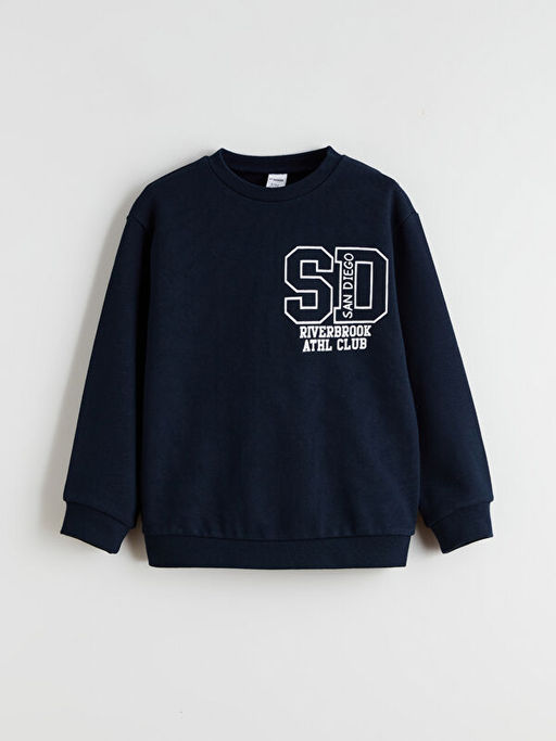 Bask?l? Erkek ?ocuk Sweatshirt ve E?ofman Alt?