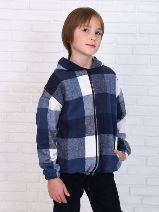 ТД030 Толстовка Дели 2 с капюшоном (синий) - Милаша фото 6