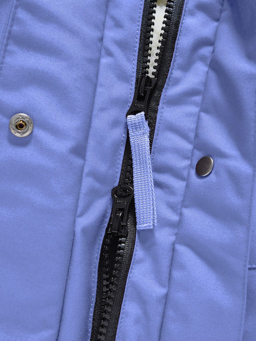 Парка зимняя женская с капюшоном василькового цвета 9538-1Vs - Valianly фото 8