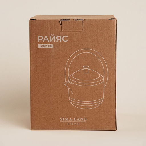 Заварочный чайник SL Home «Райяс», 1 л, 18×13×20.5 см, керамика, бежевый