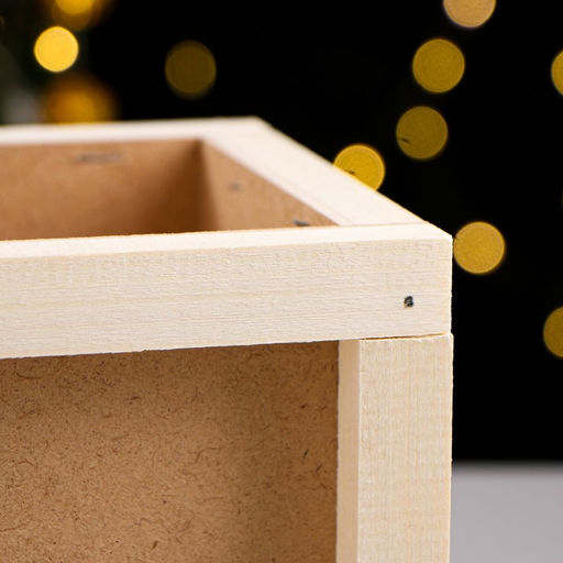 Подарочная коробка «Бандероль», 20×16×15 см, деревянная, с гвоздями и верёвкой