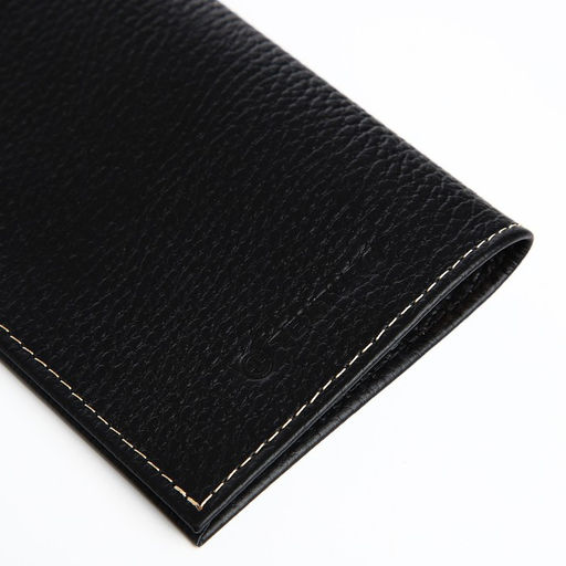 Обложка для паспорта TEXTURA, чёрная