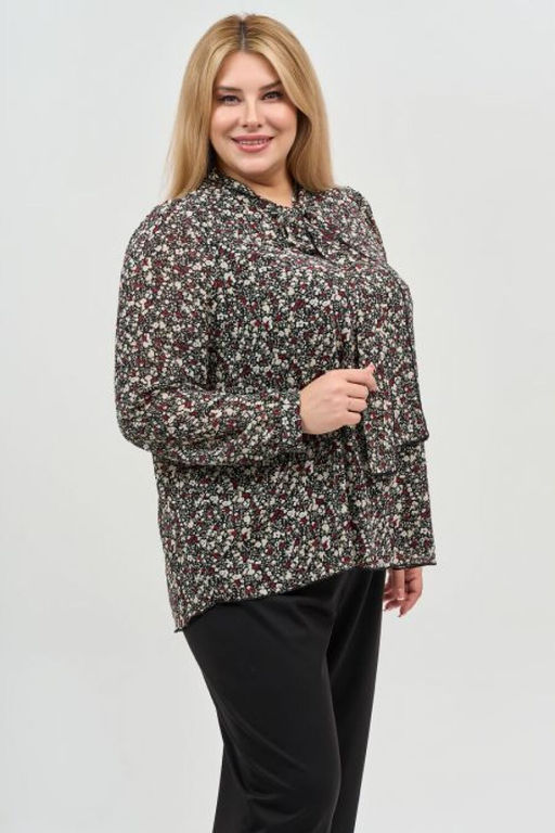 Блуза Luxury Moda 1069 черно-белый