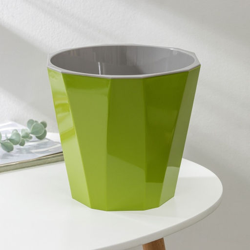 Кашпо для цветов со вставкой «Палермо», 3.6 л, цвет оливковый