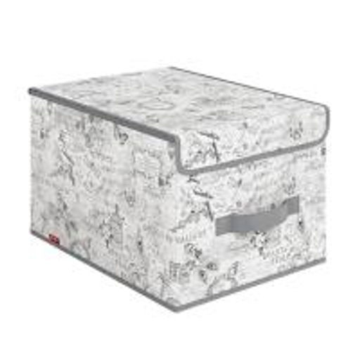 Короб стеллажный с крышкой, большой, 30*40*25 см, VINTAGE GREY, шт - Valiant фото 7