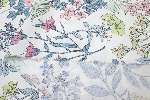 Сатин Ароматное цветение , ш.2.35м, хлопок-100%, 110гр/м.кв - Купава фото 5