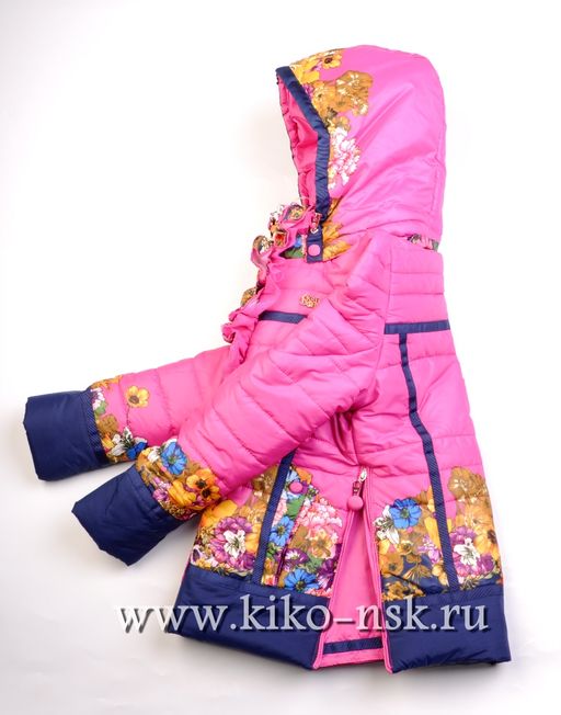 1133Б Куртка для девочки на синтепоне - Kiko фото 4