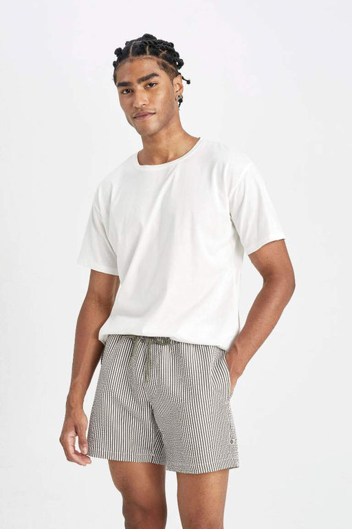 Полосатые короткие шорты для плавания - Defacto фото 4