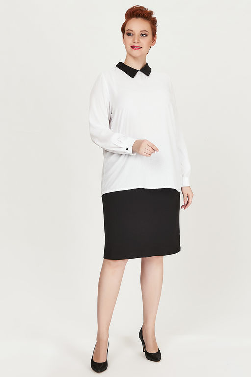 Блуза офисная белая - Olsi фото 6