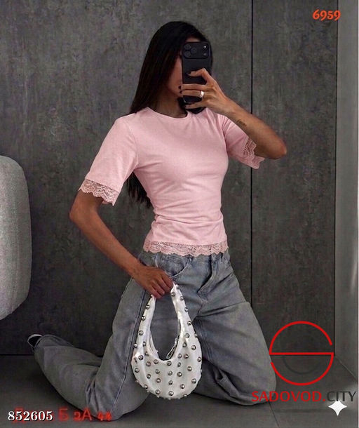 Футболка женская с кружевом - Bruno фото 8