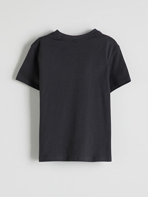 Bisiklet Yaka Dinozor Bask?l? Erkek ?ocuk Ti??rt