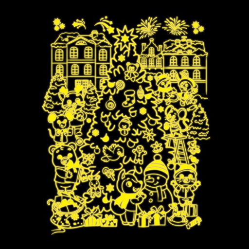 Пазл светящийся Ждут зверята Новый год, 88 деталей - Puzzle time фото 3